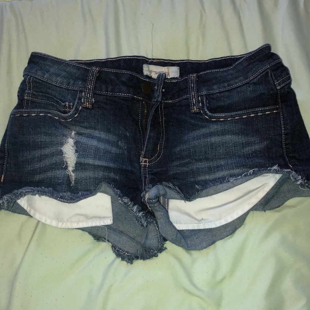 Blue jean shorts